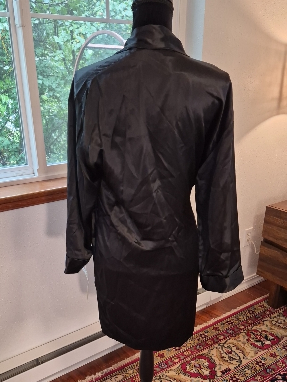 NORDSTROM 90s Silk Robe XS/S Missing Belt NWT - Picture 4 of 5